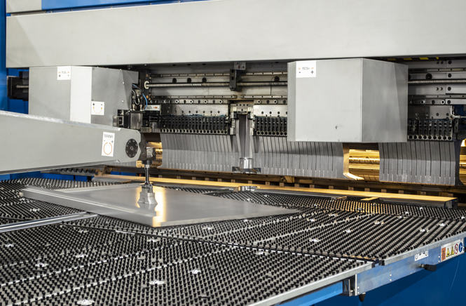 FlexMet, Franklin, Tenn., views its Prima Power BCe Smart panel bending machine as being integral to its efforts in launching its own product lines. 