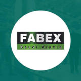 FABEX Saudi Arabia logo on white circle, teal background
