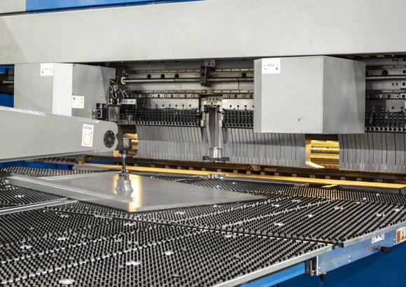 FlexMet, Franklin, Tenn., views its Prima Power BCe Smart panel bending machine as being integral to its efforts in launching its own product lines. 