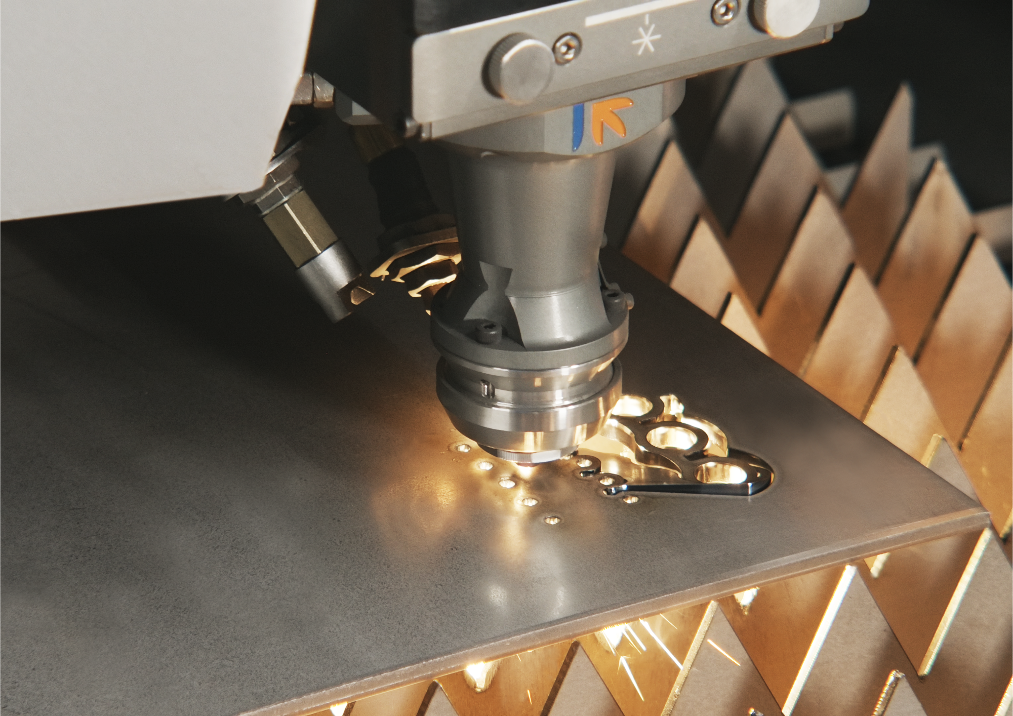 Prima Power Laser Genius Plus Cutting Head detail